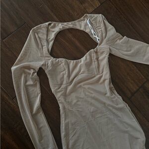 Princess Polly brown mesh dress